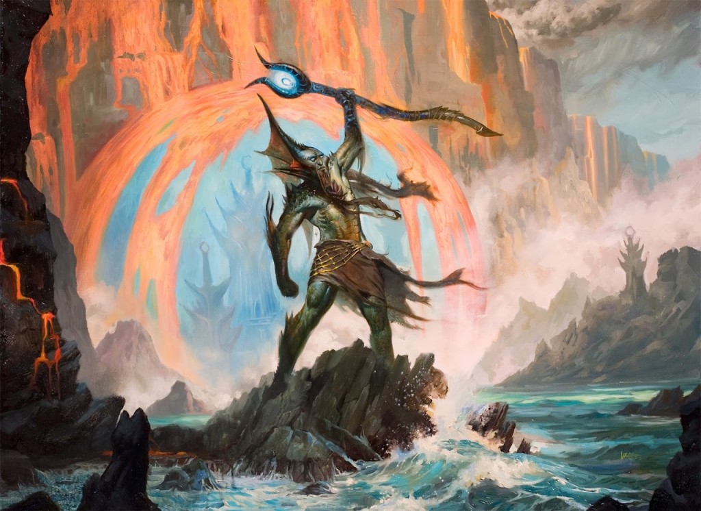 Thassa's Rebuff MtG Art from Born of the Gods Set by Lucas Graciano