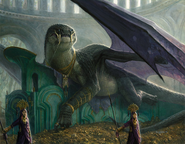 Dragonlord Silumgar Mtg Art From Dragons Of Tarkir Set By Steven