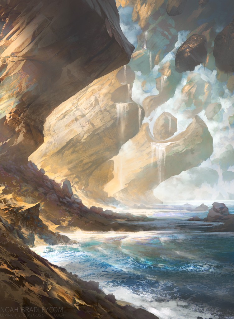 MtG Art: Island from Battle for Zendikar Set by Noah Bradley - Art of