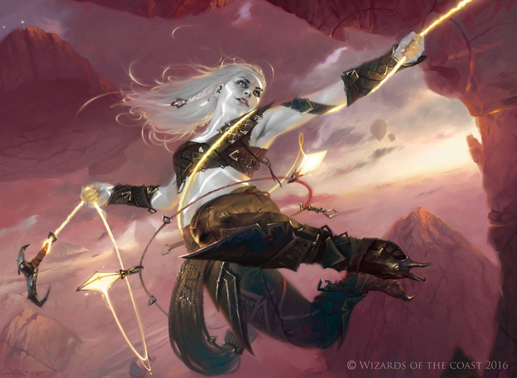 MtG Art: Kor Sky Climber from Oath of the Gatewatch Set by Victor Adame