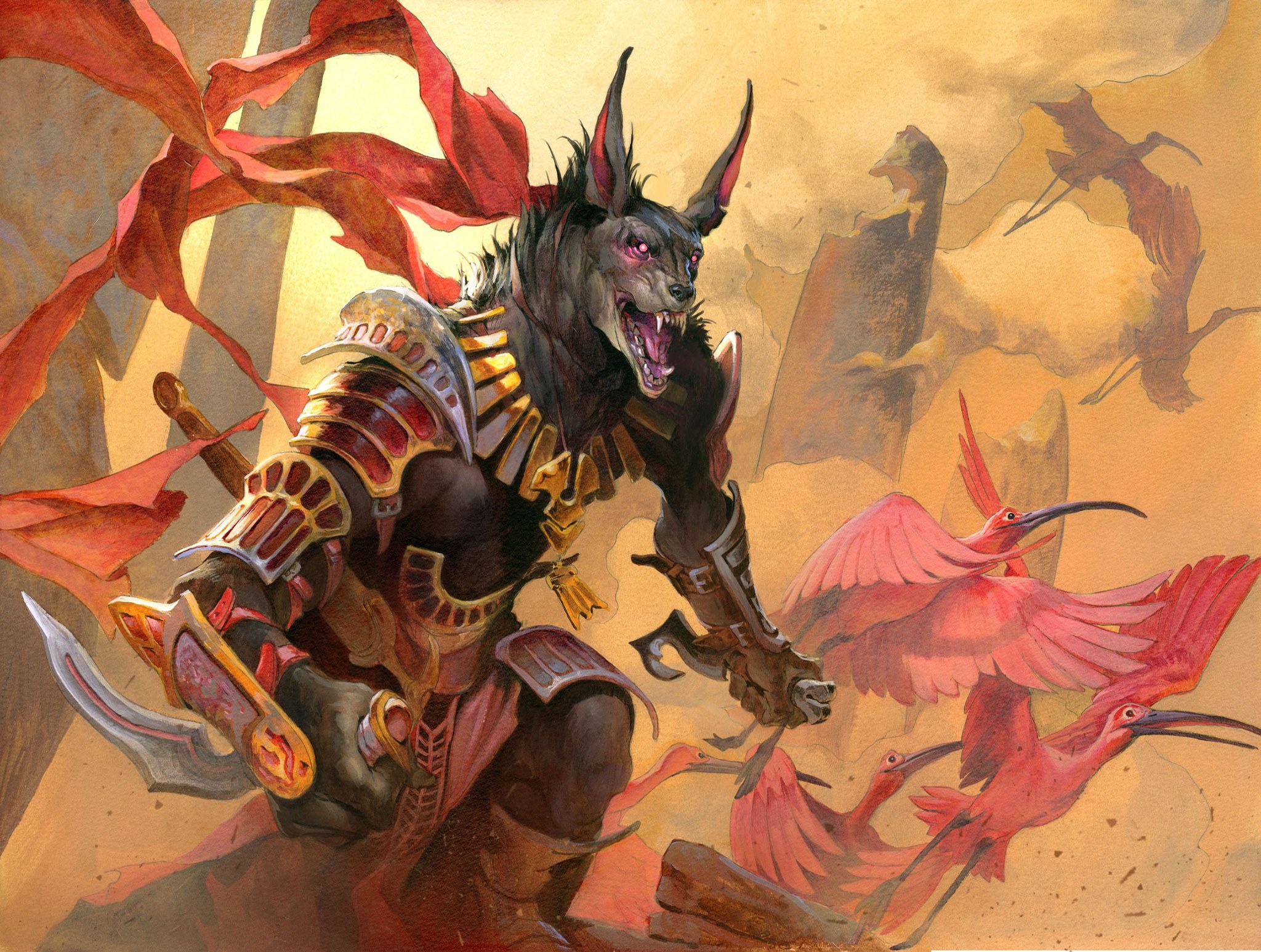 Khenra Scrapper MtG Art from Hour of Devastation Set by Jesper Ejsing