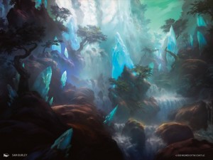 Ketria Triome Mtg Art From Ikoria Set By Sam Burley Art Of Magic The