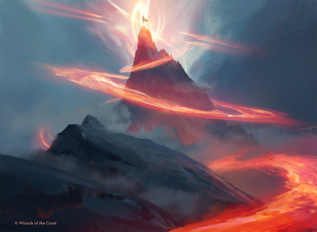 Mountain Mtg Art From Jumpstart Set By Titus Lunter Art Of Magic The