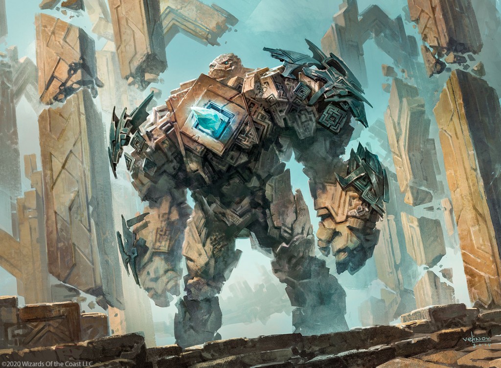 MtG Art: Relic Golem from Zendikar Rising Set by Svetlin Velinov - Art