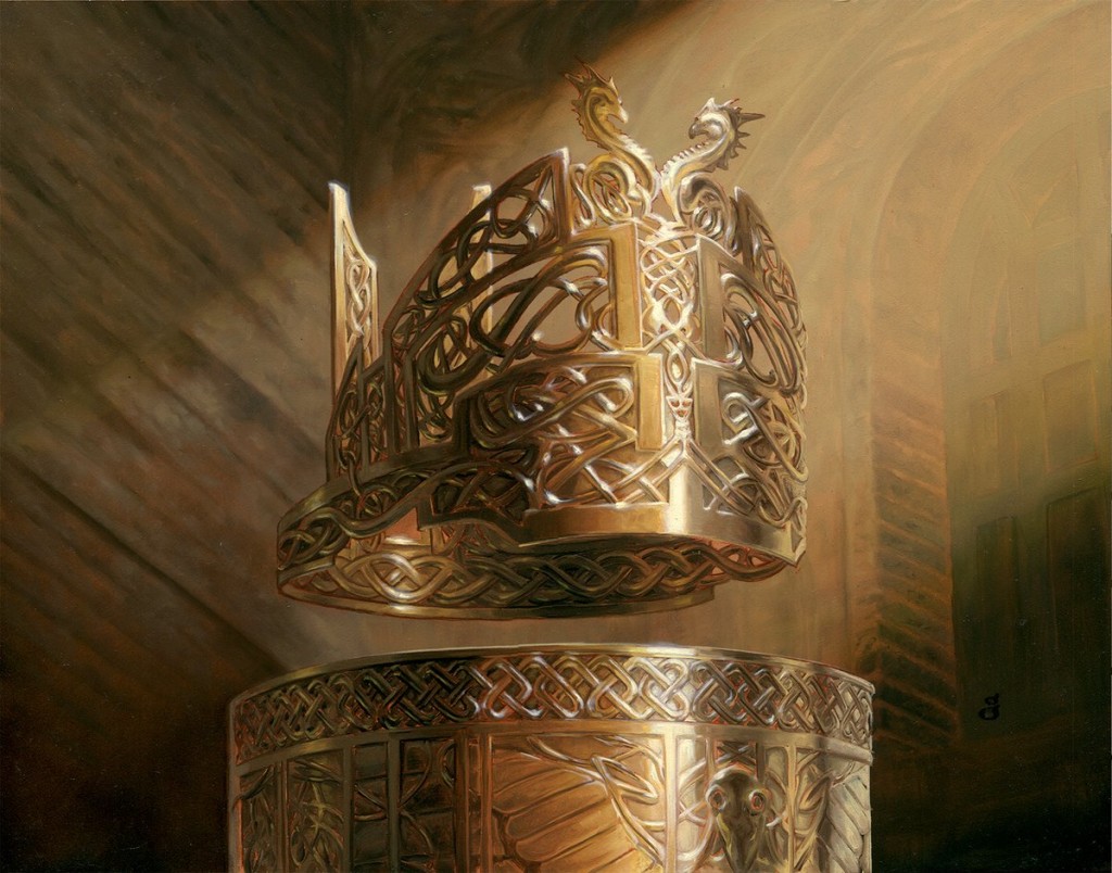 MtG Art: Runed Crown from Kaldheim Set by Randy Gallegos - Art of Magic