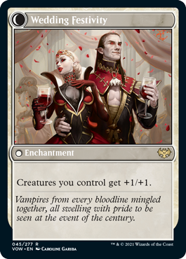 Wedding Festivity Mtg Art From Innistrad Crimson Vow Set By Caroline