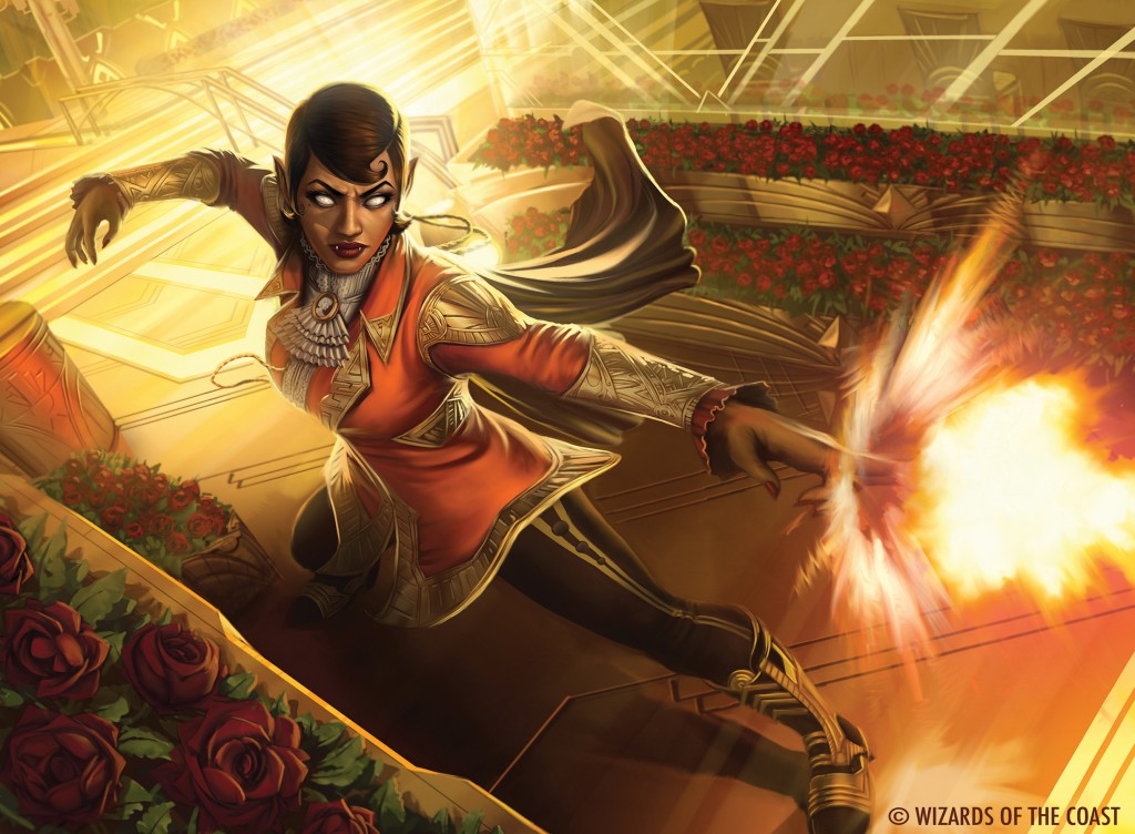 Light Em Up MtG Art From Streets Of New Capenna Set By Tony Foti Art