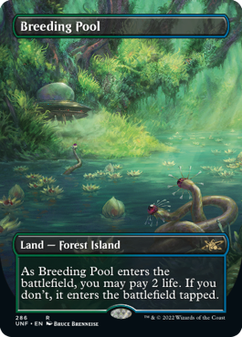 Breeding Pool MtG Art from Unfinity Set by Bruce Brenneise - Art