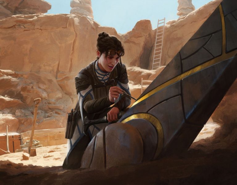 Loran Disciple Of History Mtg Art From The Brothers War Set By Cristi