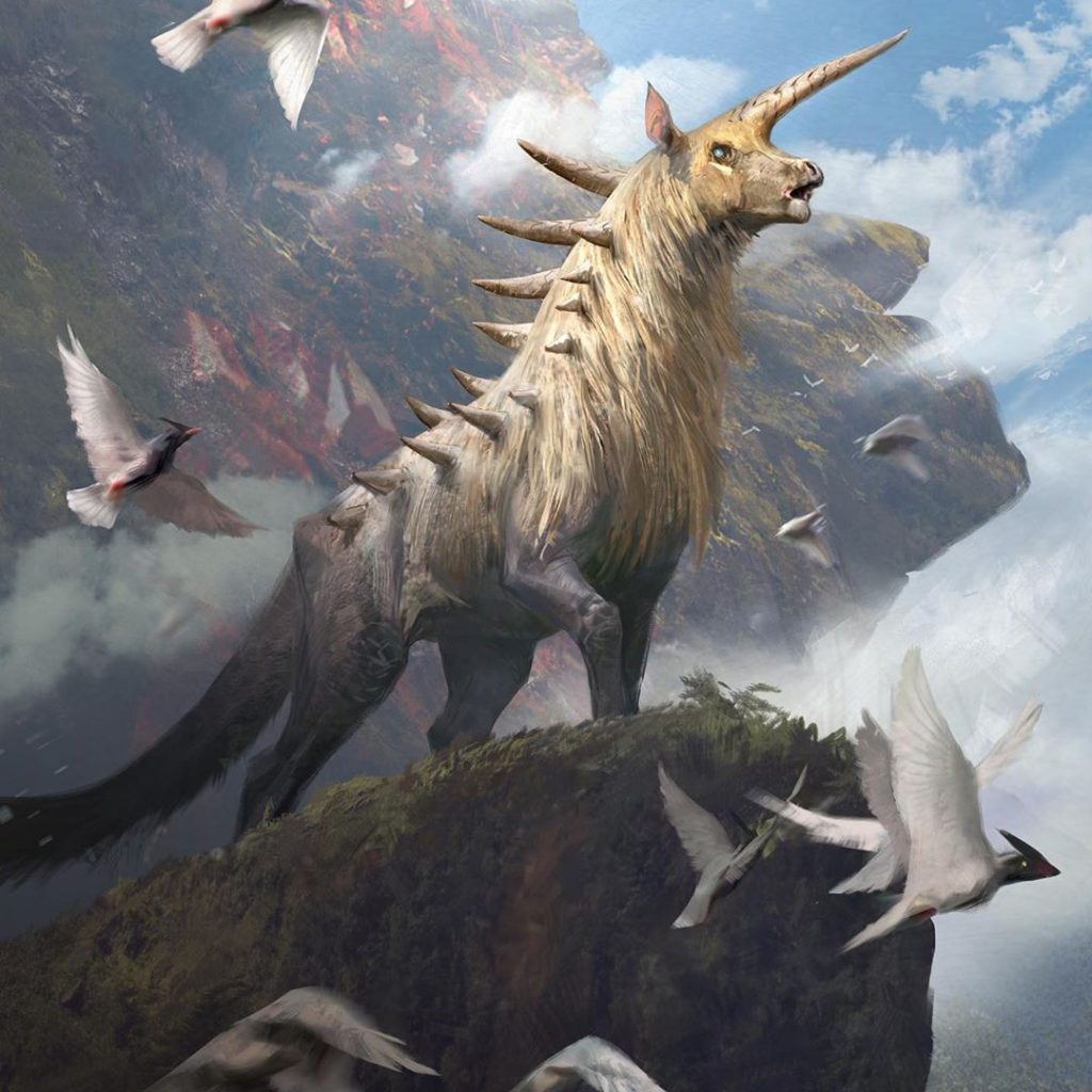 Majestic Auricorn Mtg Art From Ikoria Set By Jonathan Kuo Art Of