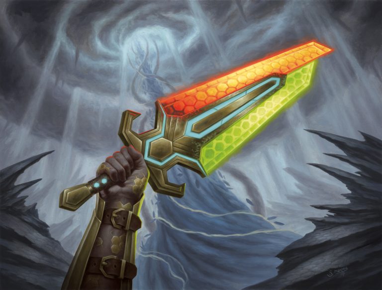 Sword Of Forge And Frontier Mtg Art From Phyrexia All Will Be One Set