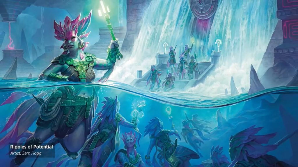 Ripples Of Potential MtG Art From The Lost Caverns Of Ixalan Set By Sam