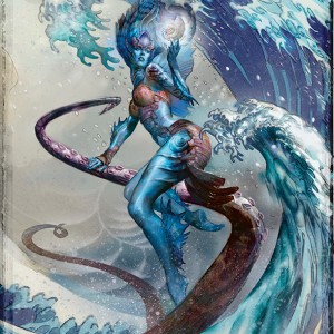 Kiora, the Crashing Wave Art by Scott M. Fischer