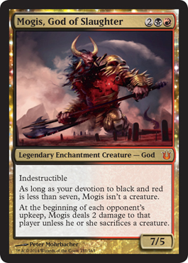 Mogis, God of Slaughter MtG Art from Born of the Gods Set by Peter ...