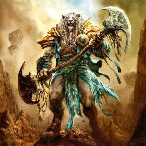 Ajani Goldmane Art