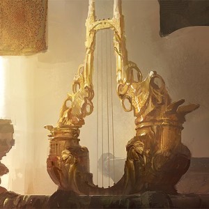 Siren Song Lyre Art