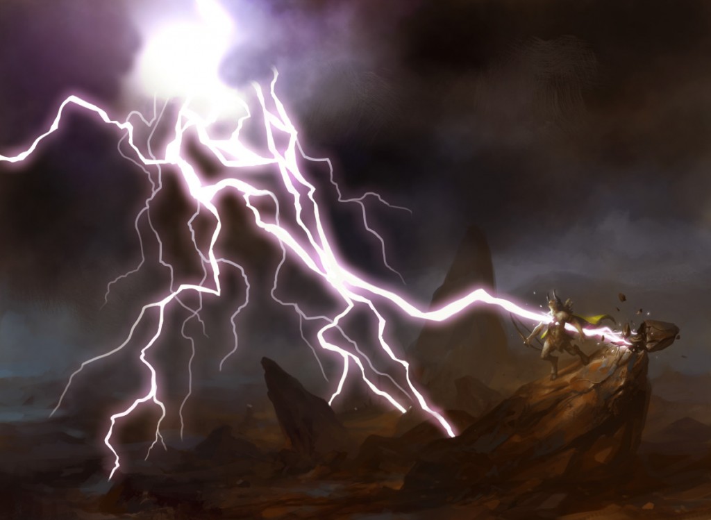 Riddle of Lightning MtG Art from Journey into Nyx Set by Daarken - Art of  Magic: the Gathering