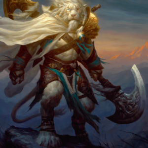 Ajani Steadfast - MtG Art Planeswalker Poster