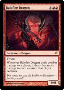 Balefire Dragon MtG Art from Innistrad Set by Eric Deschamps - Art of ...