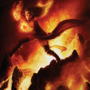 Chandra, Pyromaster - MtG Planeswalker Art