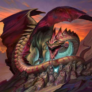 Hoarding Dragon - MtG Art