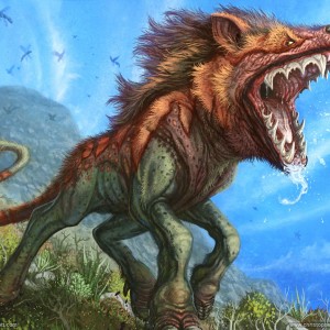 Ravenous Leucrocota - MtG Art