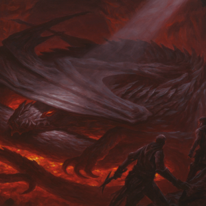 Slumbering Dragon - MtG Art