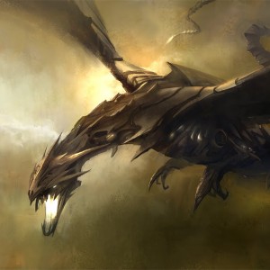 Steel Hellkite - MtG Art