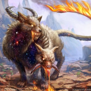 Mogis's Warhound - MtG Art