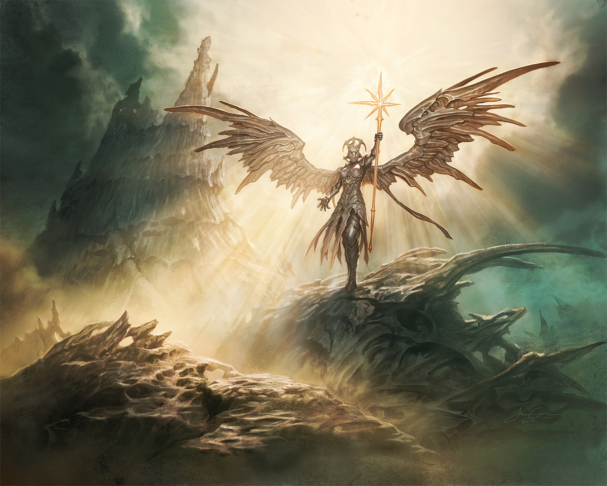 Sunblast Angel MtG Art from Scars of Mirrodin Set by Jason Chan - Art ...