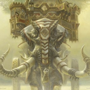 Ivorytusk Fortress – Intro Pack Rare Alternate Art MtG Art by Matt Stewart