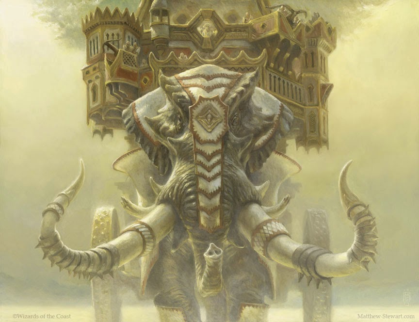 Ivorytusk Fortress – Intro Pack Rare Alternate Art MtG Art by Matt Stewart