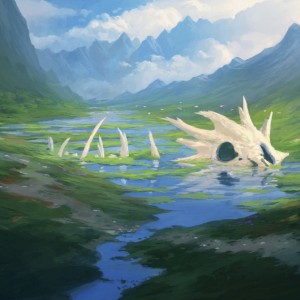 Flooded Strand - MtG Art