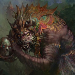 Rakshasa Vizier - MtG Art