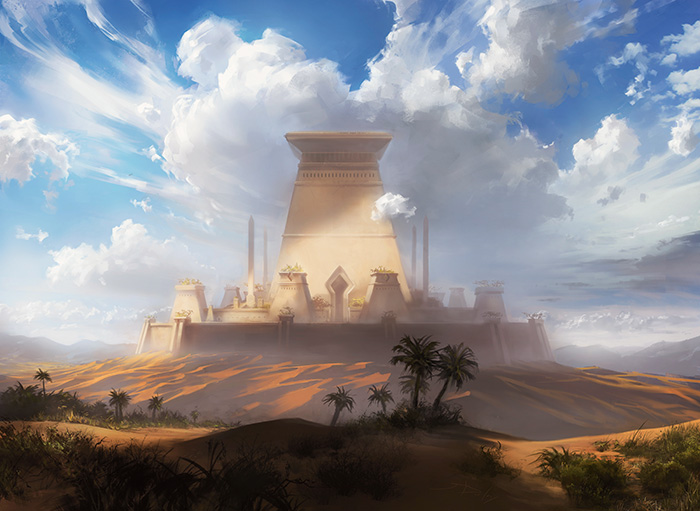 Sandsteppe Citadel - MtG Art