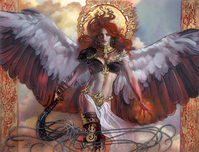 Basandra, Battle Seraph - MtG Art