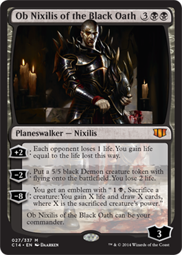 Ob Nixilis of the Black Oath MtG Art from Commander 2014 Set by Daarken ...