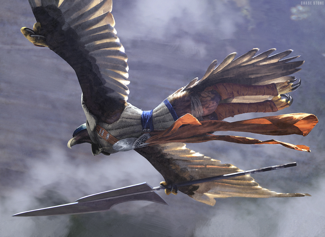 Sage-Eye Harrier - MtG Art