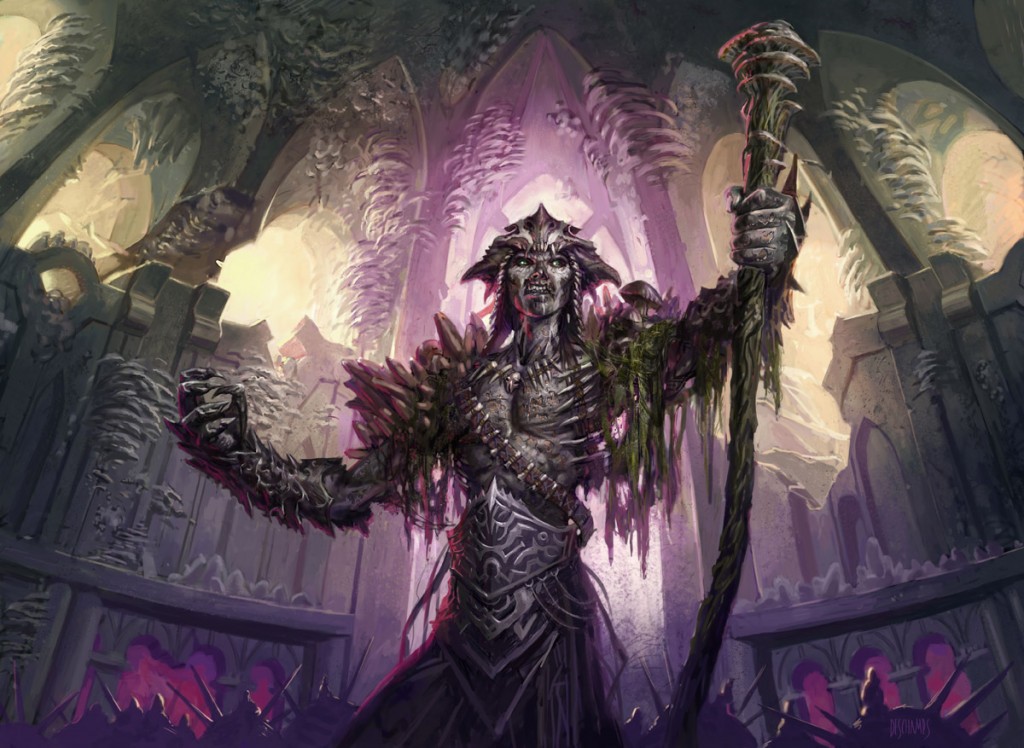 Jarad Golgari Lich Lord MtG Art From Return To Ravnica Set By Eric Deschamps Art Of Magic