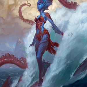 Kiora, the Crashing Wave - MtG Art