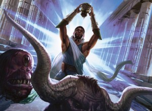 Soldier of the Pantheon MtG Art from Theros Set by Eric Deschamps - Art ...