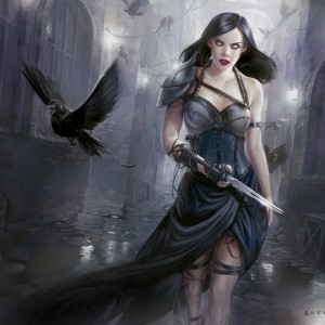 Shadow Alley Denizen - MtG Art