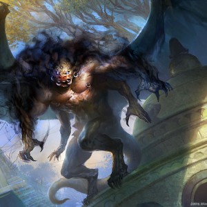 Necropolis Fiend (Promo) - MtG Art