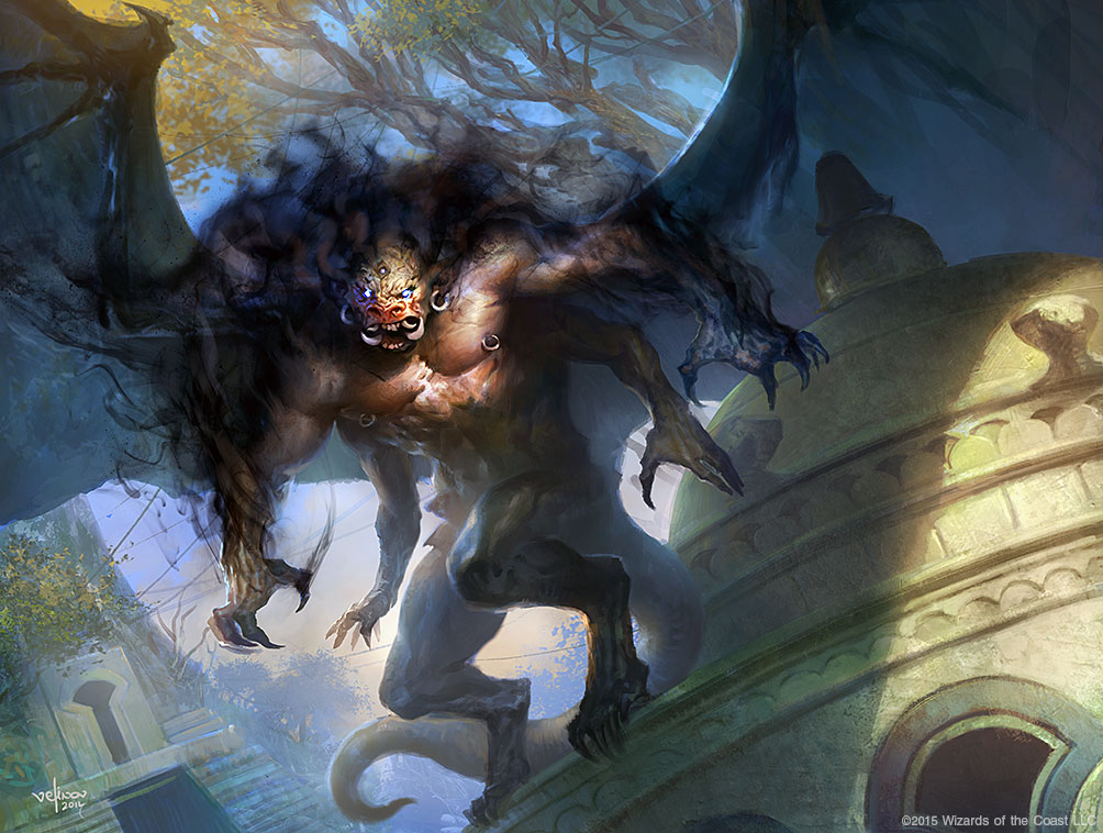 Necropolis Fiend (Promo) - MtG Art