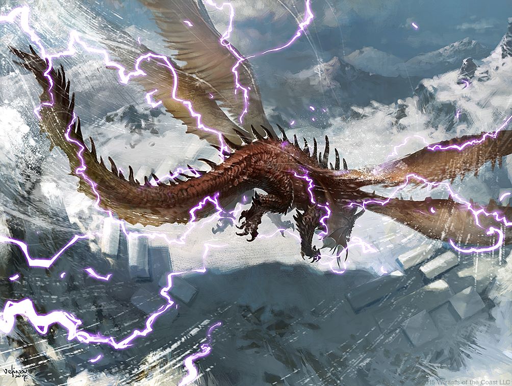 Stormwing Dragon - Dragons of Tarkir MtG Art