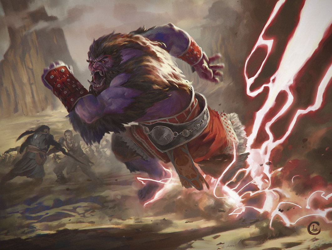 Sprinting Warbrute - Dragons of Tarkir MtG Art