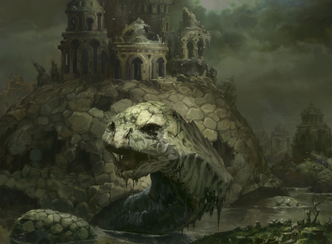 Wandering Tombshell - Dragons of Tarkir MtG Art