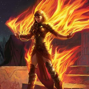 Chandra, Roaring Flame - Magic Origins Art