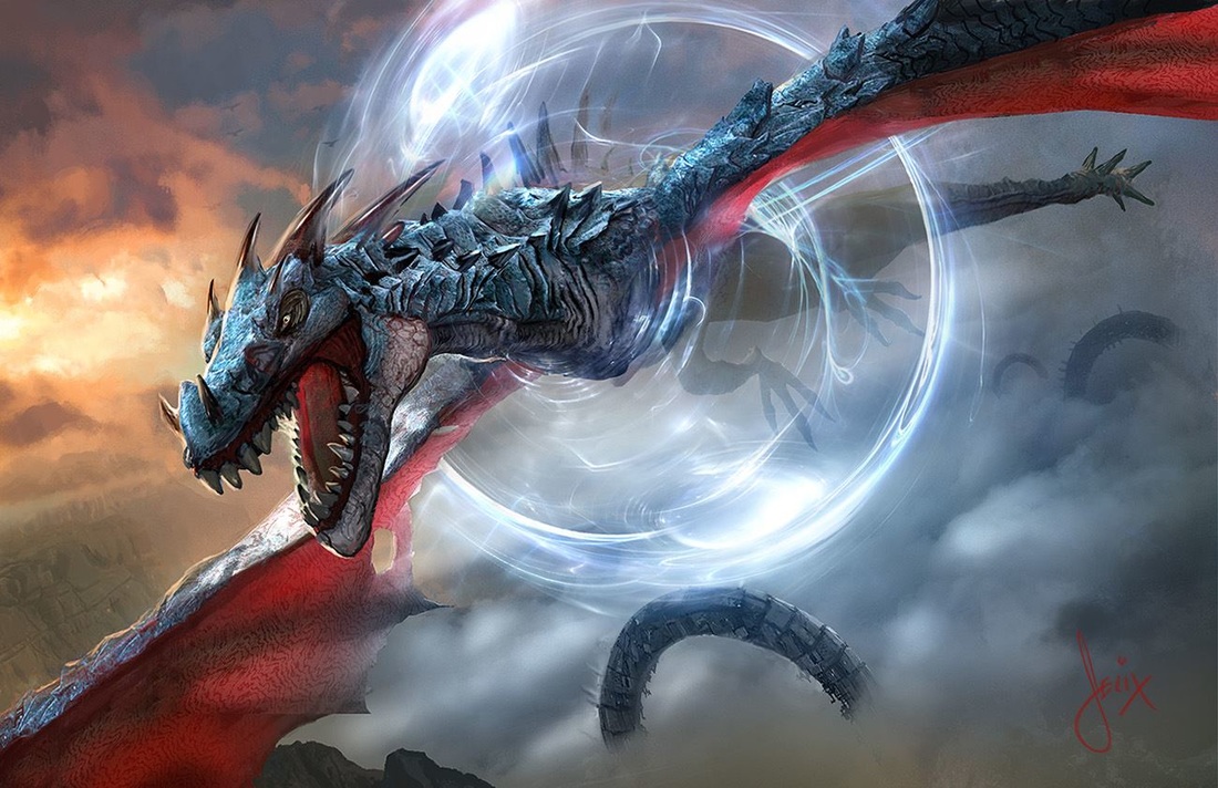 Thunderclap Wyvern - Magic Origins Art