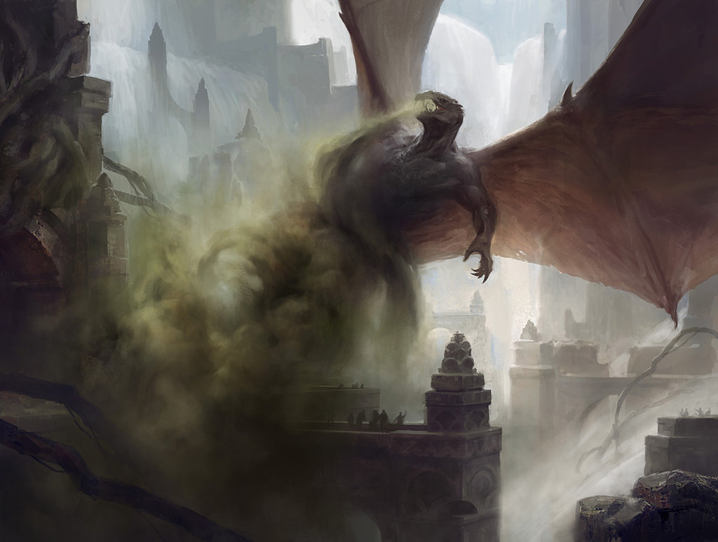 Deathbringer Regent - Dragons of Tarkir MtG Art